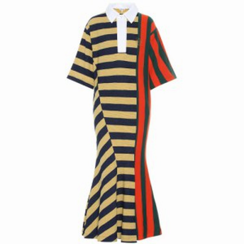 ロエベ Loewe レディース ワンピース ワンピース ドレス Striped Cotton Midi Dress Multicolor 通販 Lineポイント最大1 0 Get Lineショッピング
