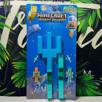 【出貨免運】minecraft三叉戟 弩箭 minecraft周邊 當個創世神周邊 聲光效果 可發射玩具弩箭 送人物模型