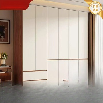 【加厚實木】衣櫃 平開門衣櫃 實木衣櫃 定製衣櫃 整體衣櫃 歐松板環保板材 簡約現代風格 家用臥室大衣櫥
