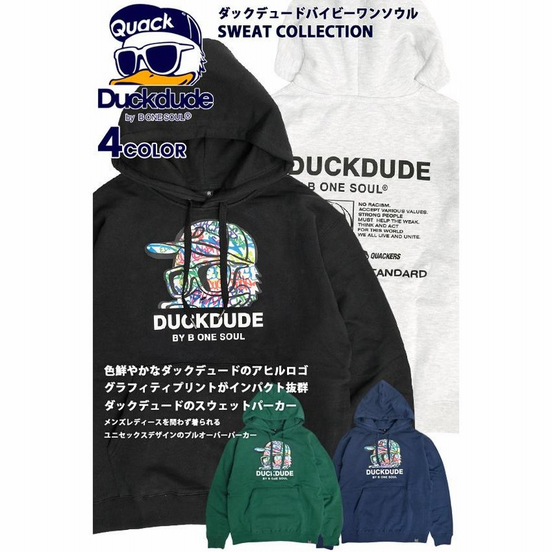 DUCK DUDE パーカー ダックデュード 2021AW グラフィティ プリント