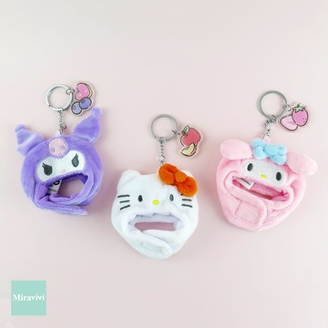 Sanrio三麗鷗大明星-絨毛鑰匙圈