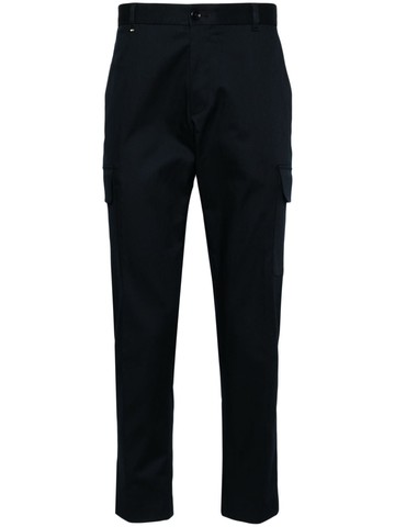 BOSS - slim-cut cotton cargo trousers - men - Cotton/Elastane - 48 - Blue