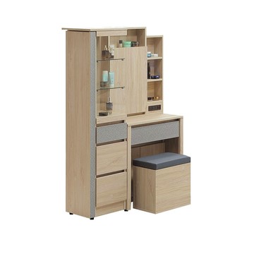 ASSARI-唯芯3.2尺化妝桌椅組(寬95x深40x高158cm)