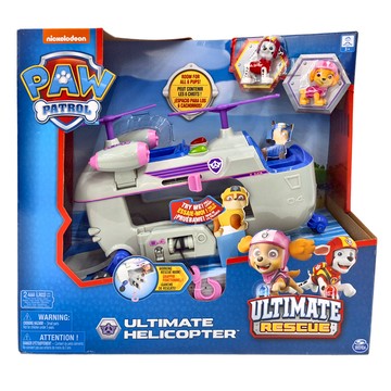 SPIN MASTER 汪汪隊立大功 終極救援聲光直升機  1盒  天天 + 毛毛玩偶 多色