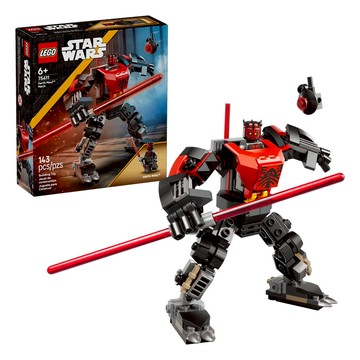 LEGO 樂高 星際大戰 達斯魔機甲 Darth Maul Mech 75411 143片積木組  1組  黑色 + 紅色