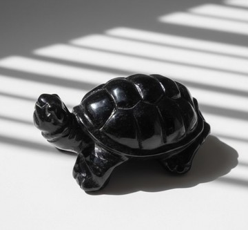 【吉祥‧長壽】烏雞翡翠烏龜擺飾擺件 | 天然緬甸玉翡翠A貨 |送禮