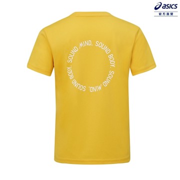 ASICS 亞瑟士 童 短袖上衣 男女中性款   亞洲版型 訓練上衣 2034B002-750