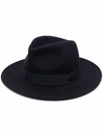 Emporio Armani - wool fedora hat - men - Wool - 58 - Blue