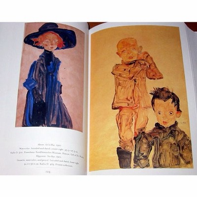 クリムトとエゴンシーレのドローイング本(洋書) エゴン・シーレ ドローイング水彩画作品集(エゴン・シーレ