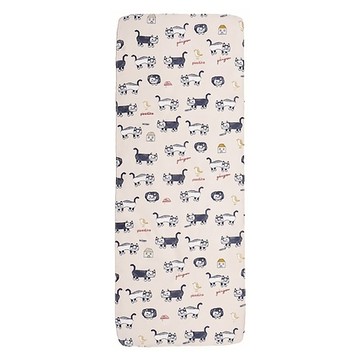 kUSUgURU JAPAN 日本眼鏡貓 Matilda-san系列 乾濕兩用紗布毛巾  米黃色  1條