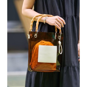 FREAK'S STORE 2way 竹柄PVC手提包