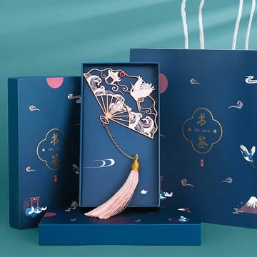 精致創意黃銅金屬書簽古風小禮品畢業紀念品復古典中國風老師禮物