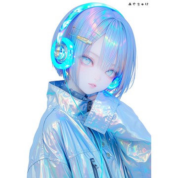 【5 月新品 3】07-124-0188 人物貼紙 賽博龐克風格