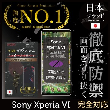 Sony Xperia 1 VI 防窺保護貼 六代 滿版黑邊 日規旭硝子玻璃保護貼 (防窺)【INGENI徹底防禦】