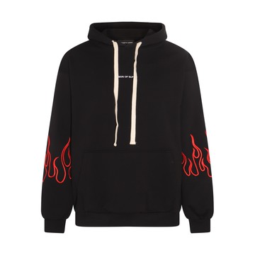 Vision Of Super - Black Cotton Flame Sweatshirt