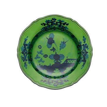 義大利 Richard Ginori 仿古花園系列 圓盤 綠色 21cm