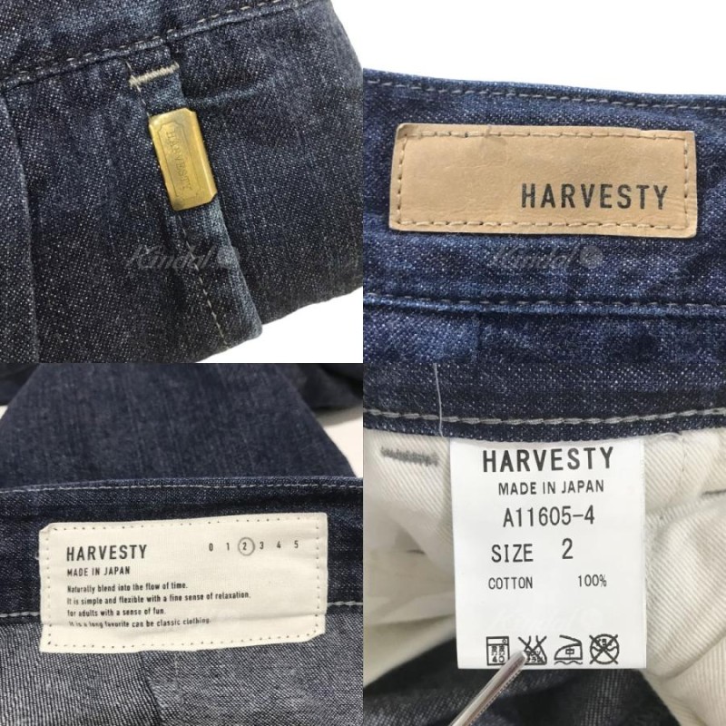 HARVESTY エッグタックデニムパンツ A11605-4 インディゴ サイズ：2 (四ツ橋北堀江店) 220819 | LINEブランドカタログ