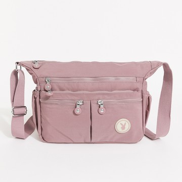 PLAYBOY - 大斜背包  Daily Life系列 - 粉紫色/552-9107-71-7