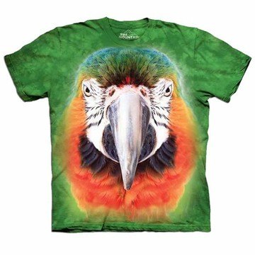 『摩達客』(現貨) 美國進口【The Mountain】自然純棉系列 鸚鵡臉 T恤