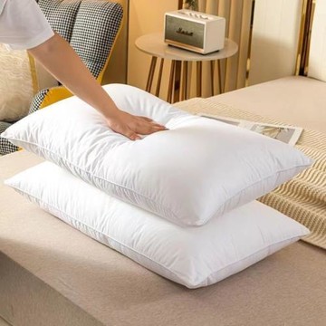 成人家用蓬松枕頭枕芯一對軟枕芯一只護頸柔軟可水洗枕頭舒適芯廠
