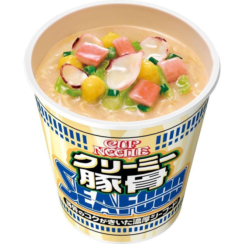 日清食品 カップヌードル クリーミー豚骨シーフード ビッグ 豚骨のコクがきいた濃厚シーフード 101g ×12個