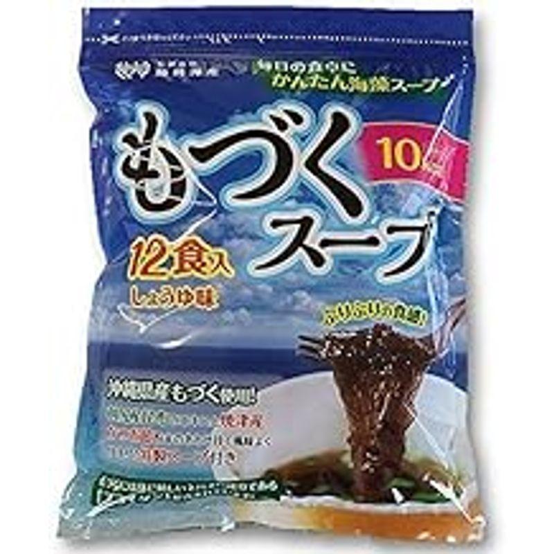 仙崎海産 もづくスープ 12食 沖縄県産太もづく使用 常温保存可能 マグカップに入れるだけ