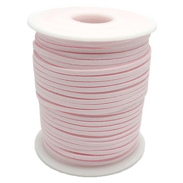 Mandeul Habi 麂皮緞帶  1個  粉紅色  45m