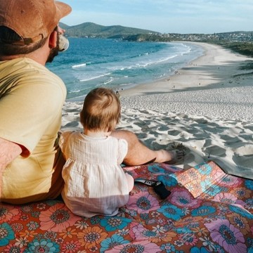 澳洲 Kollab 熱帶花園印花 防水迷你野餐墊 萬花筒