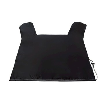 機車半罩車罩 鋁箔材質 遮風擋雨遮陽  87 x 80cm  黑色