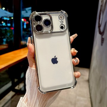 透明防摔殼 高級感氣囊 手機殼 適用 iPhone 17 16 15 14 13 12 Pro Max 保護殼 空壓殼