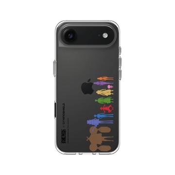 iPhone Air Clear Case（相機按鈕） 透明 - 航海王 One Piece - 海賊團系列-草帽一行人 剪影