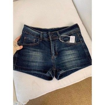 美式辣妹牛仔短褲女夏季修身緊身超短褲2025新款包臀熱褲大碼胖mm