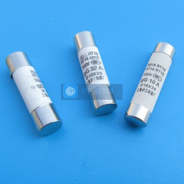 20只裝陶瓷保險絲RT14RT18 RO15熔斷器保險管熔芯體配電箱10x38mm