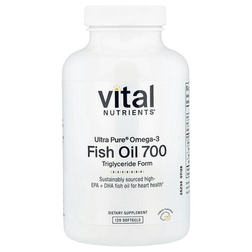 Vital Nutrients, Ultra Pure®，魚油 700，檸檬味，120 粒軟膠囊