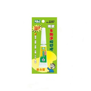 【徠福】多用途瞬間膠 糊狀 3g /支 NO.2257
