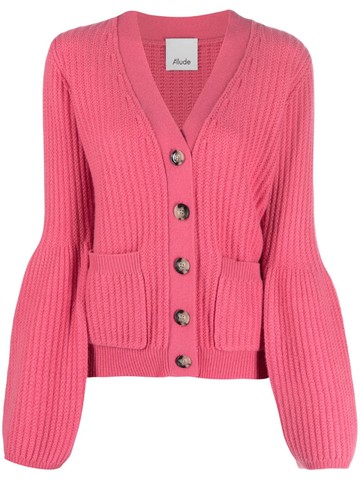 Allude - V-neck cashmere cardigan - women - Cashmere - S - Pink