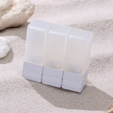 Suzzi 積木旅行分裝瓶 希臘白M 70ml-三件旅行組