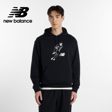 【New Balance】大谷翔平連帽長袖上衣_男性_黑色_MT6180FUBK