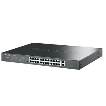【快速出貨】 免運 網絡交換機 TP-LINK26千兆上聯云管理PoE交換機24口TL-SL2226MP匯聚VLAN隔離~優樂悅
