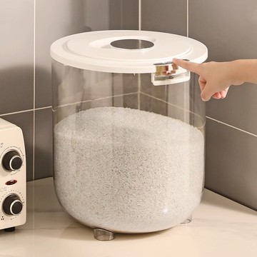 裝米桶家用防蟲防潮密封食品級大米收納盒廚房米缸面粉帶蓋儲存罐
