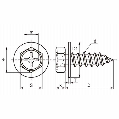 （＋）Ａ六角ＰＤ＝１（２０Ｘ１ 《標準(または鉄)/ＢＣ(黒クロメート)》（6 X 20 9個入 418円 ID:2221353 5日以内発送）
