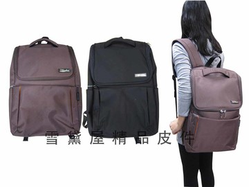 限時 滿3千賺10%點數↘ | ~雪黛屋~Caution 後背包中大容量台灣製可放A4資料夾14吋電腦U型開口設計高單數防水尼龍布上學上班ACB5955