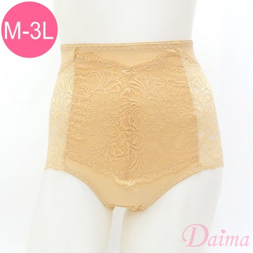 內褲 (M-XXXL)白石墨烯彈力輕塑蕾絲褲_膚色#1014