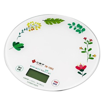 立菱尹 藍光玻璃電子秤 TM-10KG 強化玻璃 四種單位  花紋  10005g