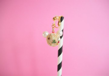 tachibanaya Japanese Temari Single earrings Mr.MARUkoS3 傳統工藝 手鞠球 刺繡 耳環