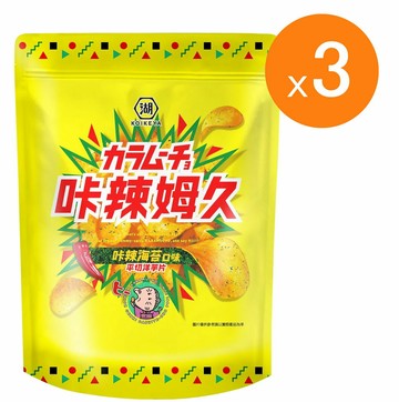 [COSCO代購6] W11714 卡辣姆久 平切洋芋片卡辣海苔口味 500公克 三組