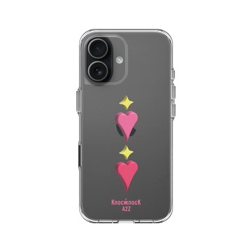 iPhone 17 Clear Case（相機按鈕） 透明 - Knock Knock A2Z - 愛你愛你說兩次