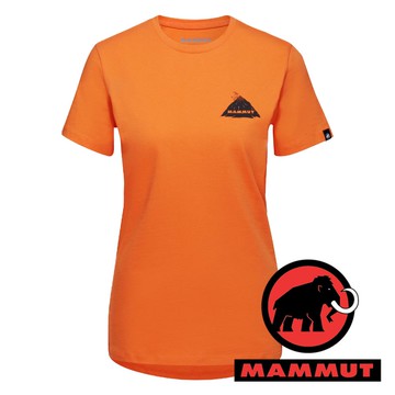 【MAMMUT 長毛象】Massone 女短袖圓領T恤『深柑桔橘』1017-05240 戶外 露營 登山 夏季 排汗 舒適