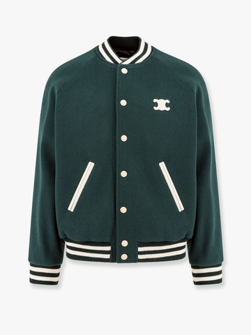 Wool bomber with triomphe patch - CELINE - gender_Man
