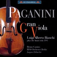帕格尼尼：我的阿瑪悌中提琴 Gran Viola: Luigi Alberto Bianchi plays the 1595 Amati Viola (CD)【Dynamic】